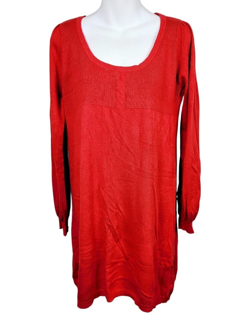 2/$20 Ann Taylor Loft Red Long Sleeve Top Blouse Size: Large